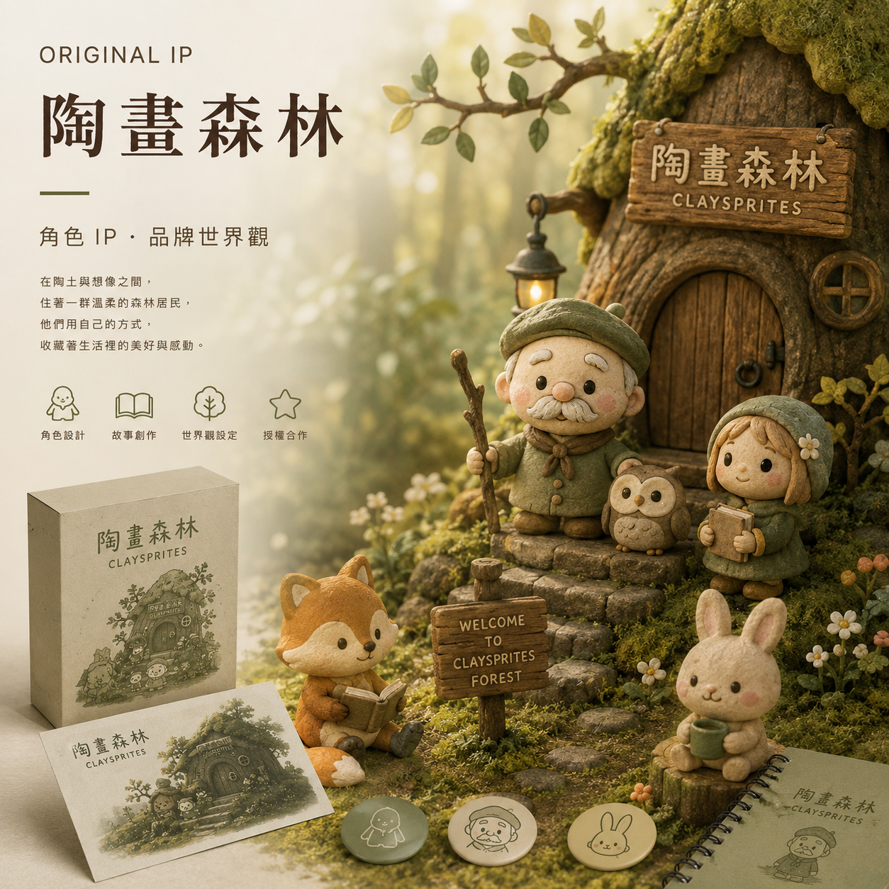陶畫森林角色 IP 與品牌世界觀案例